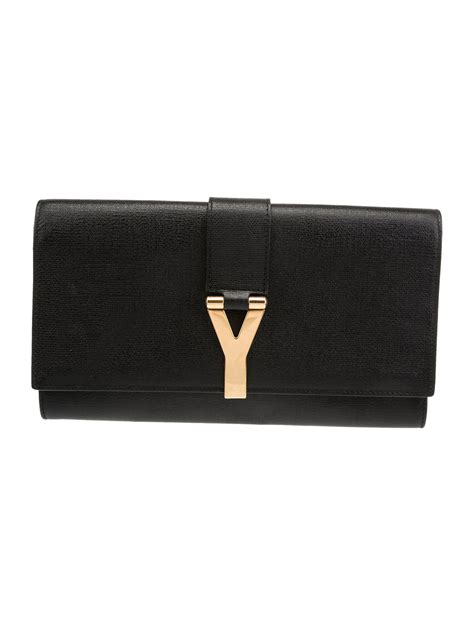 ysl chyc clutch black|authentic ysl handbag clutch.